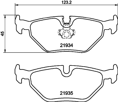 Колодки тормозные дисковые DON PCP1098