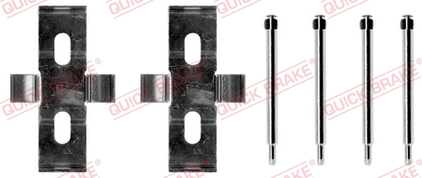 Комплект монтажный тормозных колодок QUICK BRAKE 109-1007