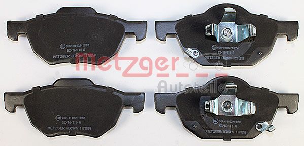 Колодки тормозные дисковые METZGER 1170558