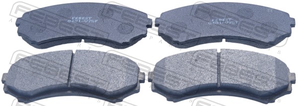 Колодка тормозная дисковая комплект FEBEST 0401-V75F