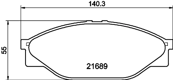Колодки тормозные дисковые HELLA/BEHR/PAGID 8DB355016-411