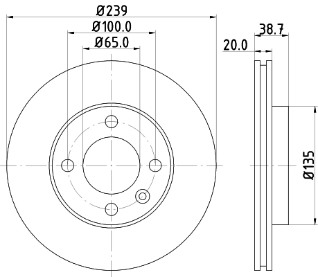Диск тормозной HELLA/BEHR/PAGID 8DD355100191