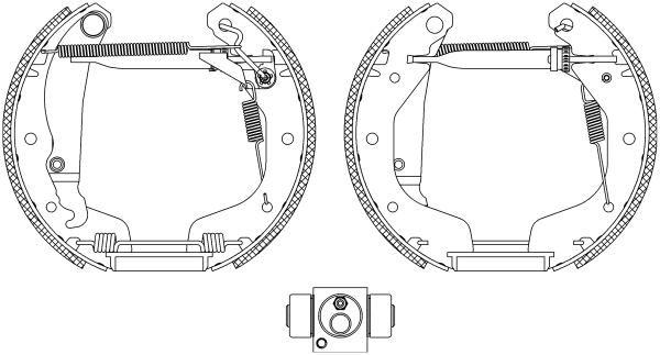 Комплект тормозных колодок HELLA/BEHR/PAGID 8DB355005-221
