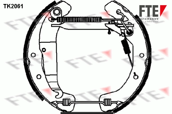 Комплект тормозных колодок FTE TK2061