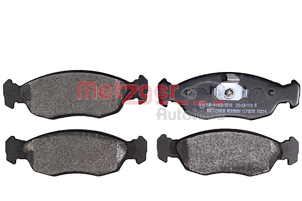 Колодки тормозные дисковые METZGER 1170578
