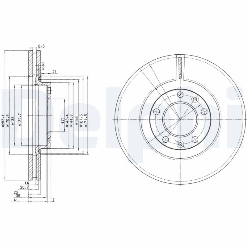 Диск тормозной DELPHI BG3682