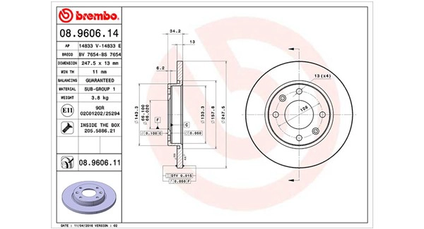 Тормозной диск MAGNETI MARELLI 360406102500