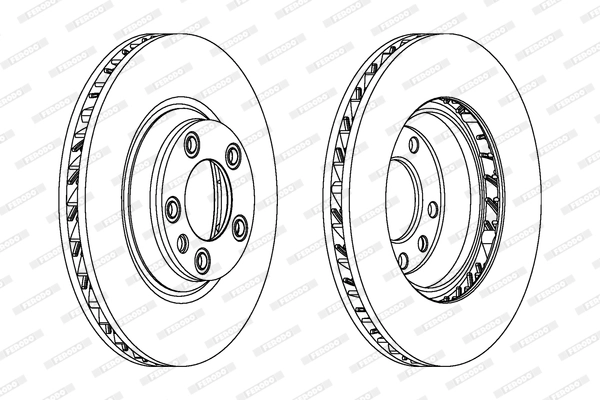 Диск тормозной FERODO DDF1408C
