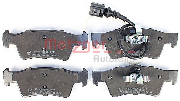 Колодки тормозные дисковые METZGER 1170465