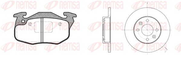 Диск тормозной REMSA 8192.08