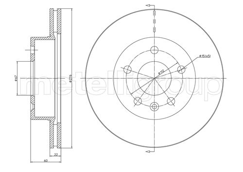 Диск тормозной CIFAM 800-416