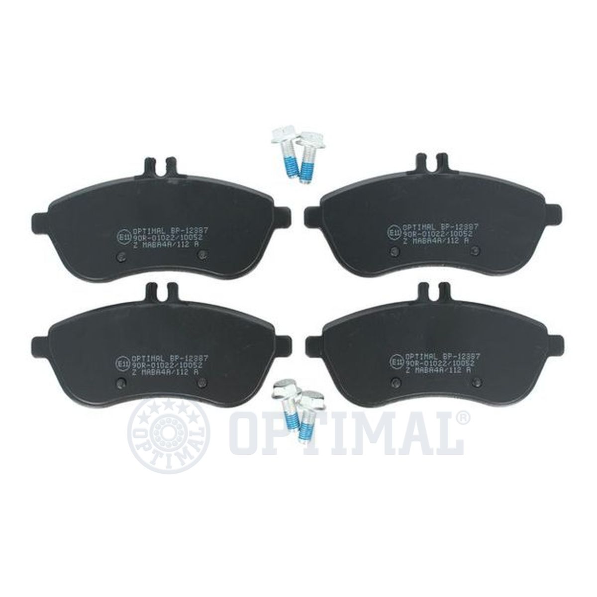 Колодки тормозные дисковые OPTIMAL 12387