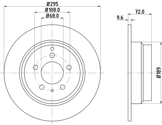 Диск тормозной HELLA/BEHR/PAGID 8DD355103-701