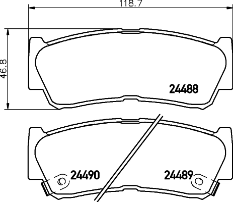 Колодки тормозные HELLA/BEHR/PAGID 8DB355029651