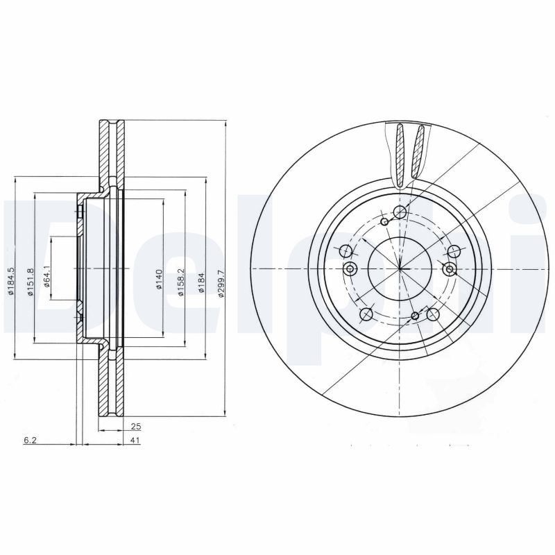 Диск тормозной DELPHI BG3978