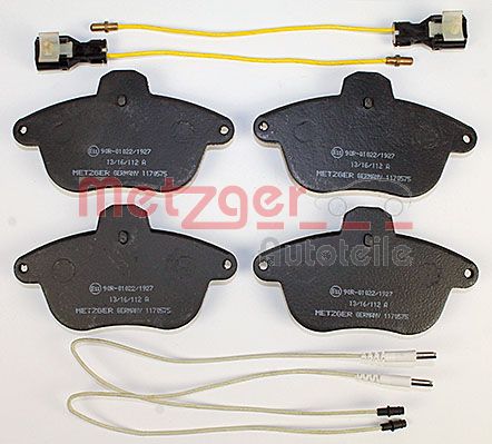 Колодки тормозные дисковые METZGER 1170575