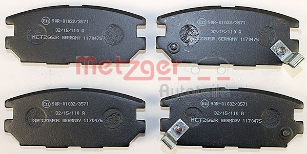 Колодки тормозные дисковые METZGER 1170475