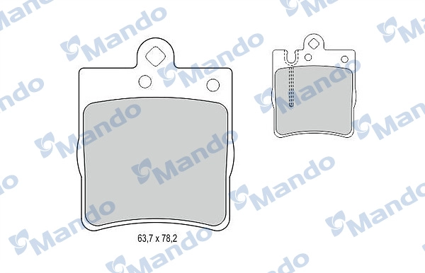 Колодки тормозные дисковые MANDO MBF015142