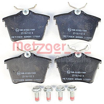 Колодки тормозные дисковые METZGER 1170269