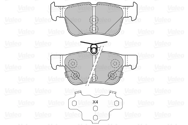 Колодки тормозные дисковые VALEO 601479