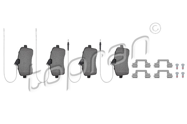 Set brake pads HANS PRIES/TOPRAN 721238