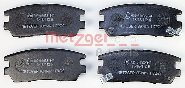 Колодки тормозные дисковые METZGER 1170529