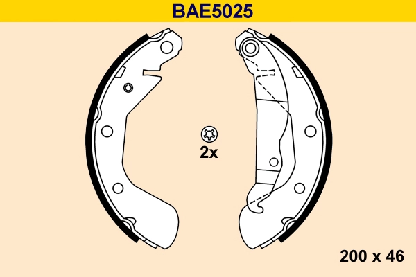 Комплект тормозных колодок BARUM BAE5025