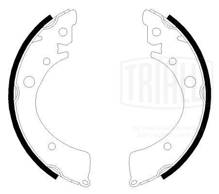 Колодки торм.бар.honda accord 83-89/civic/hr-v 1.4-1.6 91-05 TRIALLI GF4453