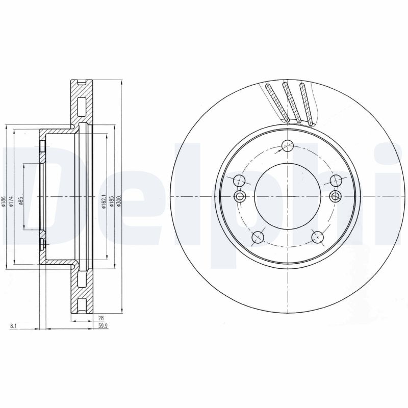 Диск тормозной DELPHI BG4207
