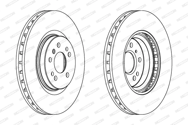 Диск тормозной FERODO DDF1533C