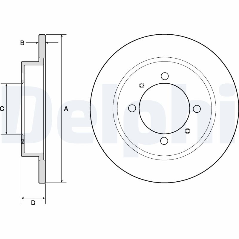 Тормозной диск DELPHI BG3203C