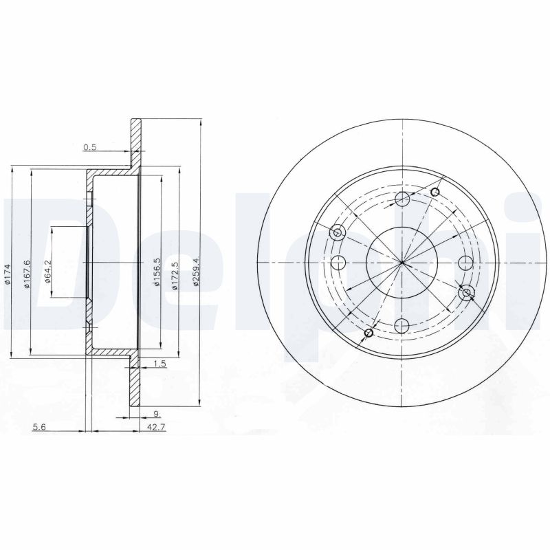 Диск тормозной DELPHI BG3983