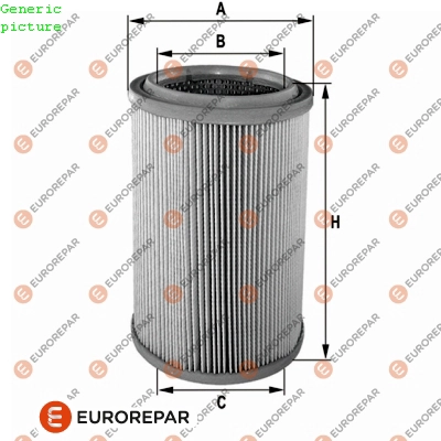 Фильтр воздушный EUROREPAR 1680347480