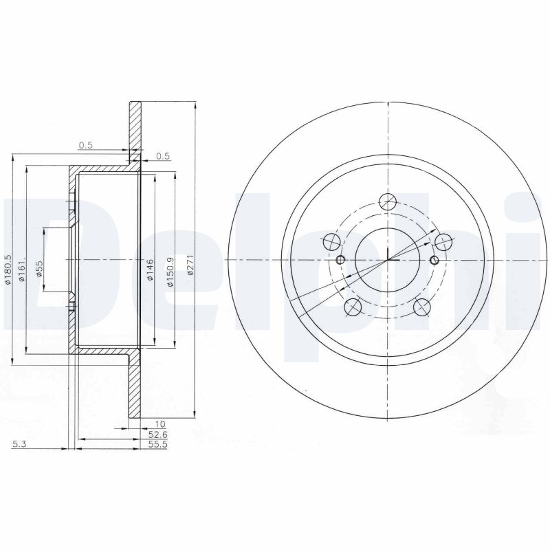 Диск тормозной DELPHI BG3922