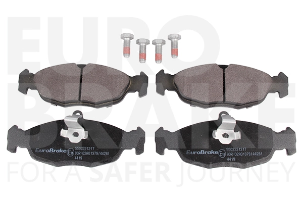 Тормозные колодки дисковые задние EUROBRAKE 5502221217