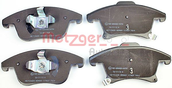 Колодки тормозные дисковые METZGER 1170837