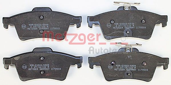 Колодки тормозные дисковые METZGER 1170503