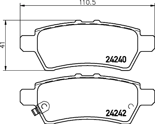 Колодки тормозные дисковые HELLA/BEHR/PAGID 8DB355012-081