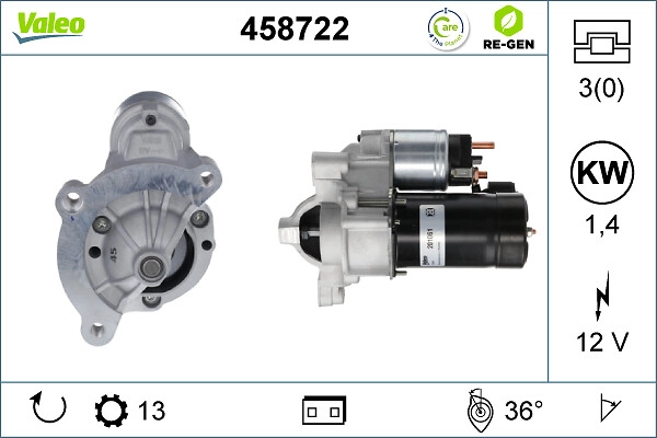 Запчасть VALEO 458722