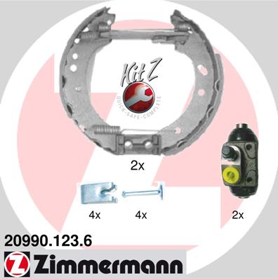 Барабан тормозной ZIMMERMANN 209901236