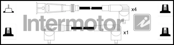 Комплект проводов зажигания INTERMOTOR 73783