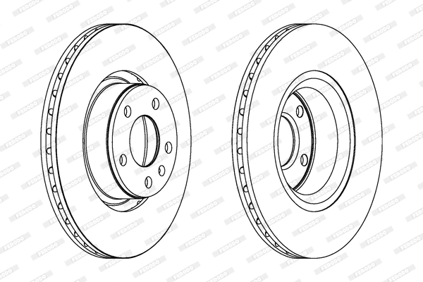 Диск тормозной FERODO DDF1291C