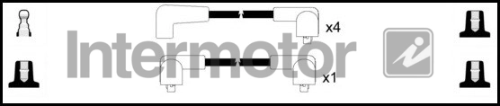Комплект проводов зажигания INTERMOTOR 73066