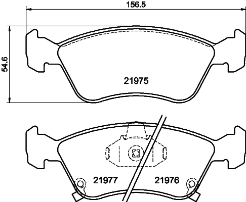 Колодки тормозные дисковые HELLA/BEHR/PAGID 8DB355016981