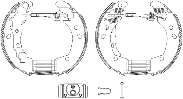 Колодки тормозные барабанные HELLA/BEHR/PAGID 8DB355004821