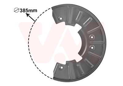 Кожух тормозного диска VAN WEZEL 5846371