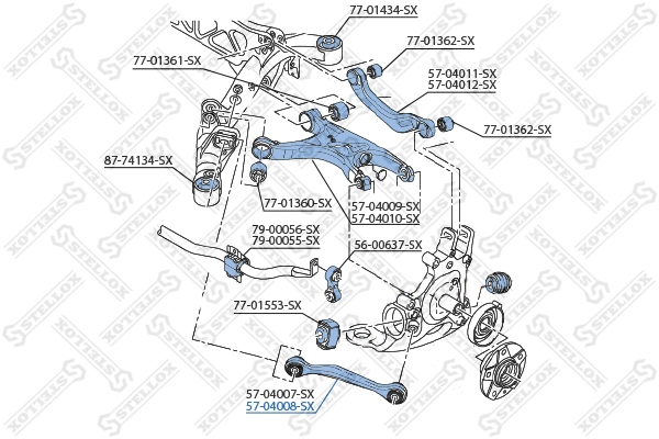 Запчасть STELLOX 57-04008-SX