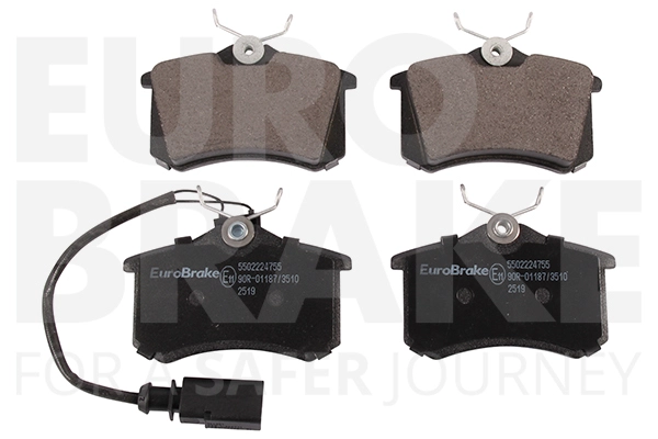 Тормозные колодки дисковые задние EUROBRAKE 5502224755