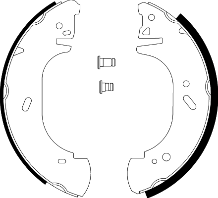 Колодки тормозные барабанные HELLA/BEHR/PAGID 8DB355001621