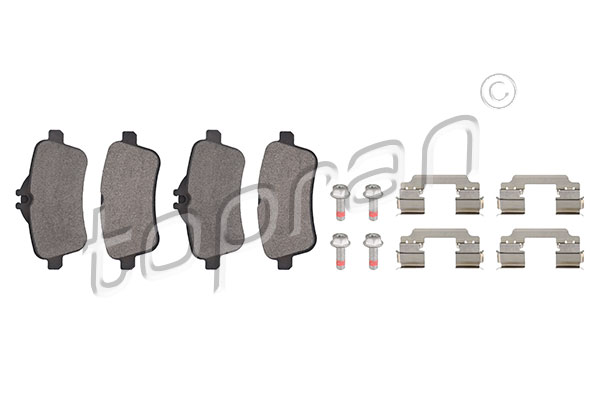Set brake pads HANS PRIES/TOPRAN 409502